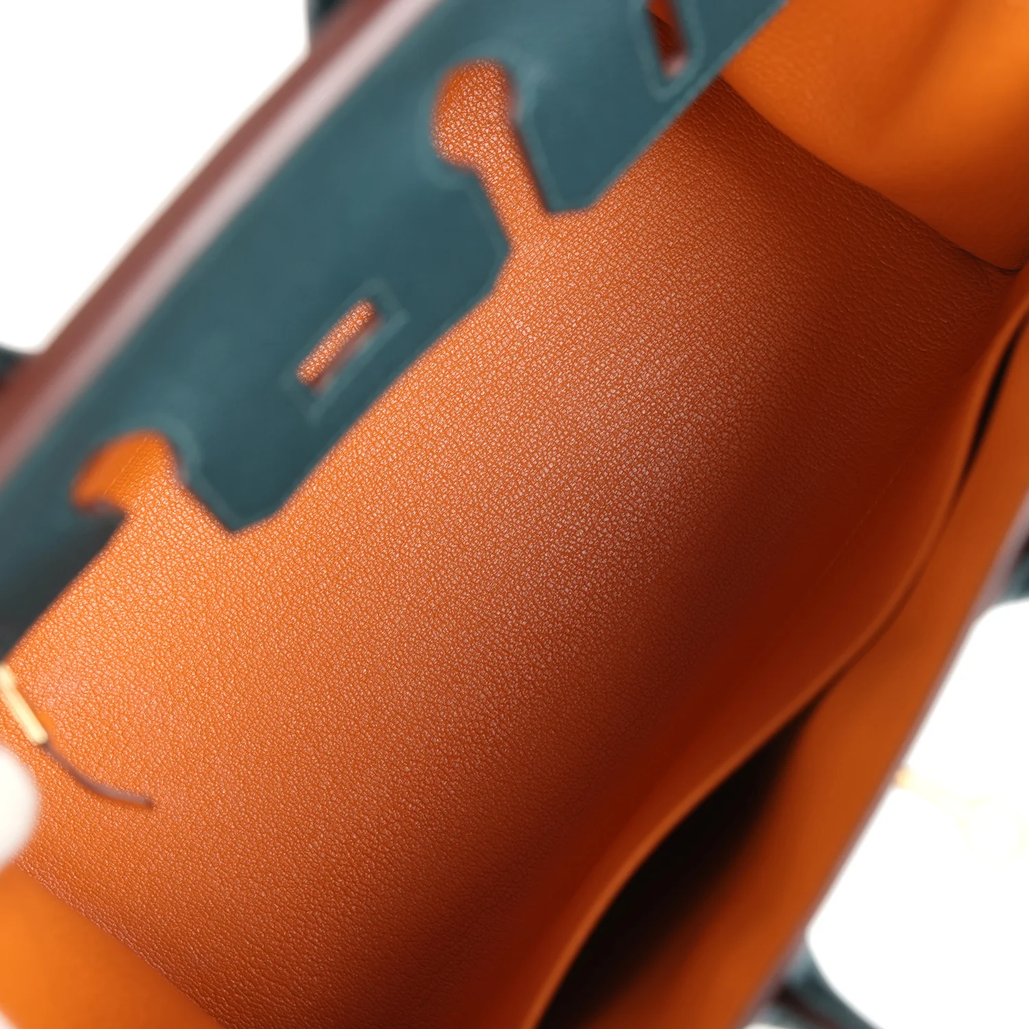 Replicate Hermes Special Order (HSS) Birkin Sellier 25 Vert Cypress Verso Epsom Brushed Gold Hardware(1:1 replica)