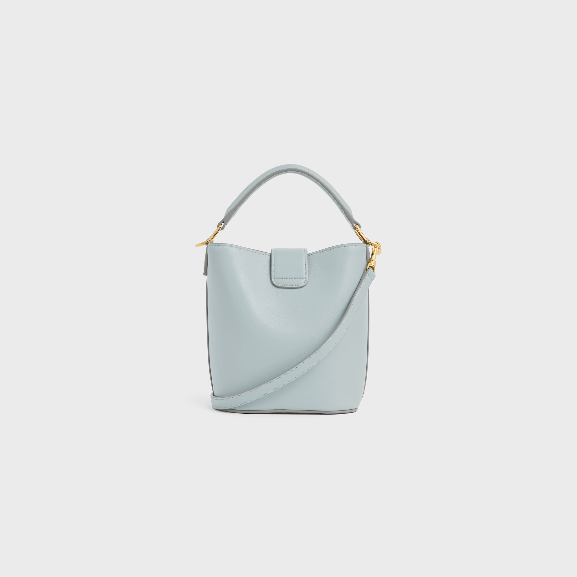 Replicate MINI BUCKET LOUISE IN SMOOTH CALFSKIN ICE BLUE(1:1 replica)