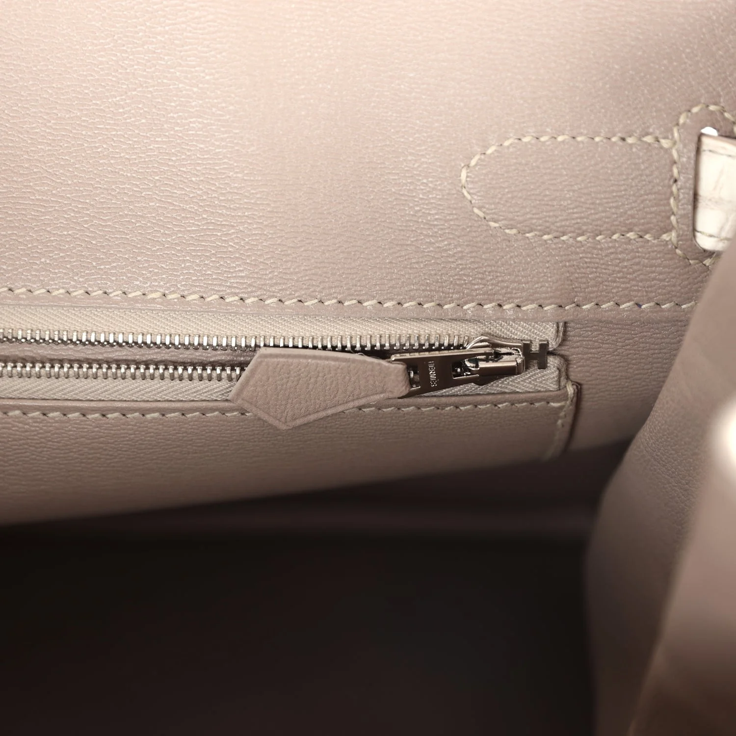 Replicate Hermes Birkin 30 Himalaya Niloticus Crocodile Palladium Hardware(1:1 replica)