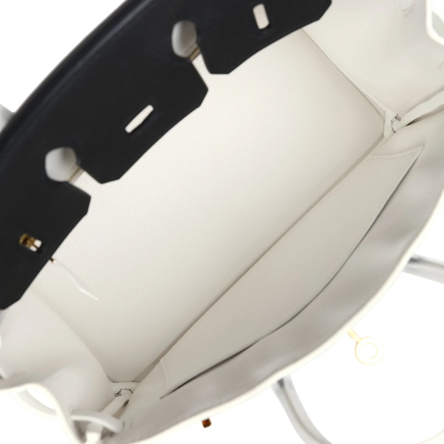 Replicate Hermes Special Order (HSS) Birkin 25 Black and White Clemence Gold Hardware(1:1 replica)