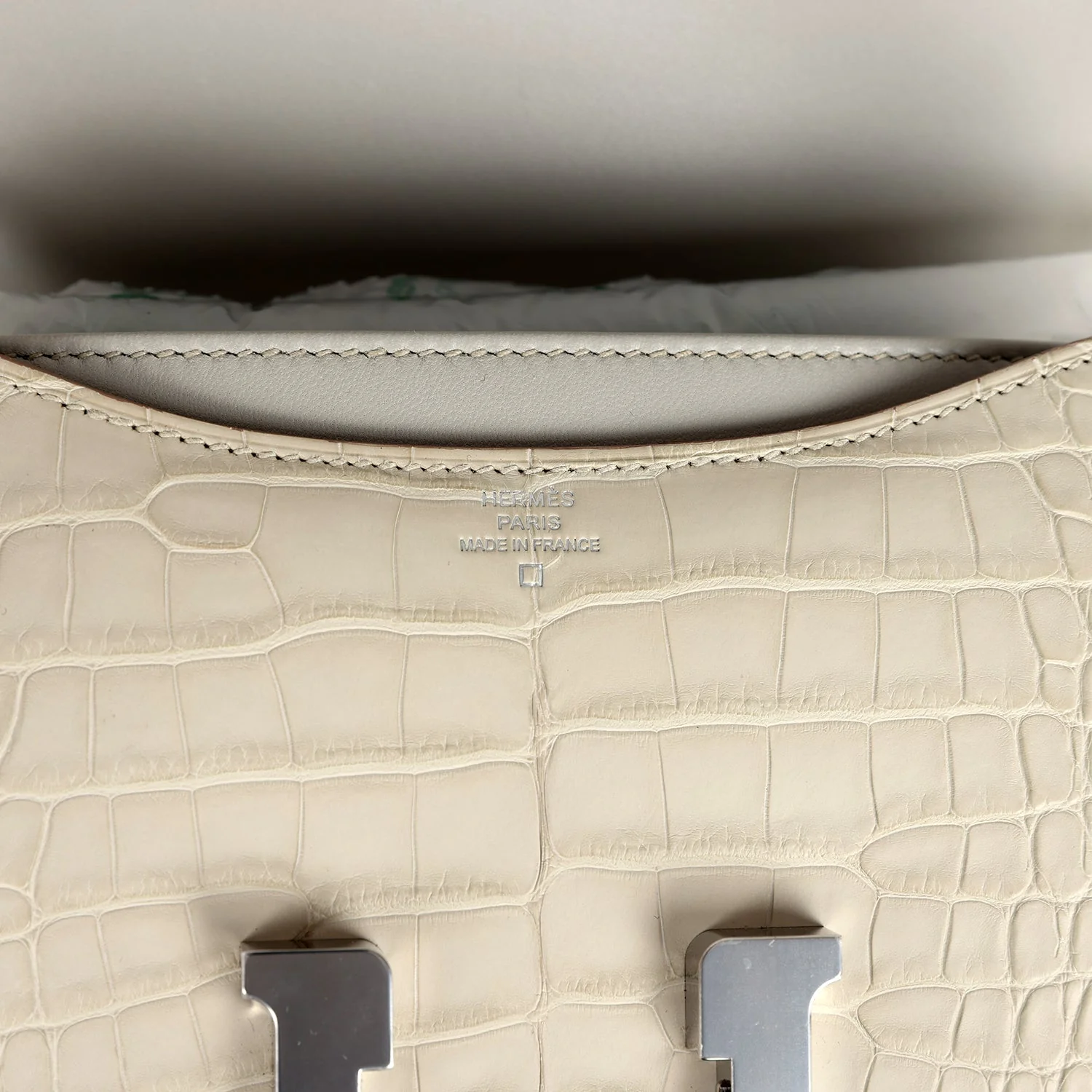 Replicate Hermes Constance 18 Beton Matte Alligator Palladium Hardware(1:1 replica)