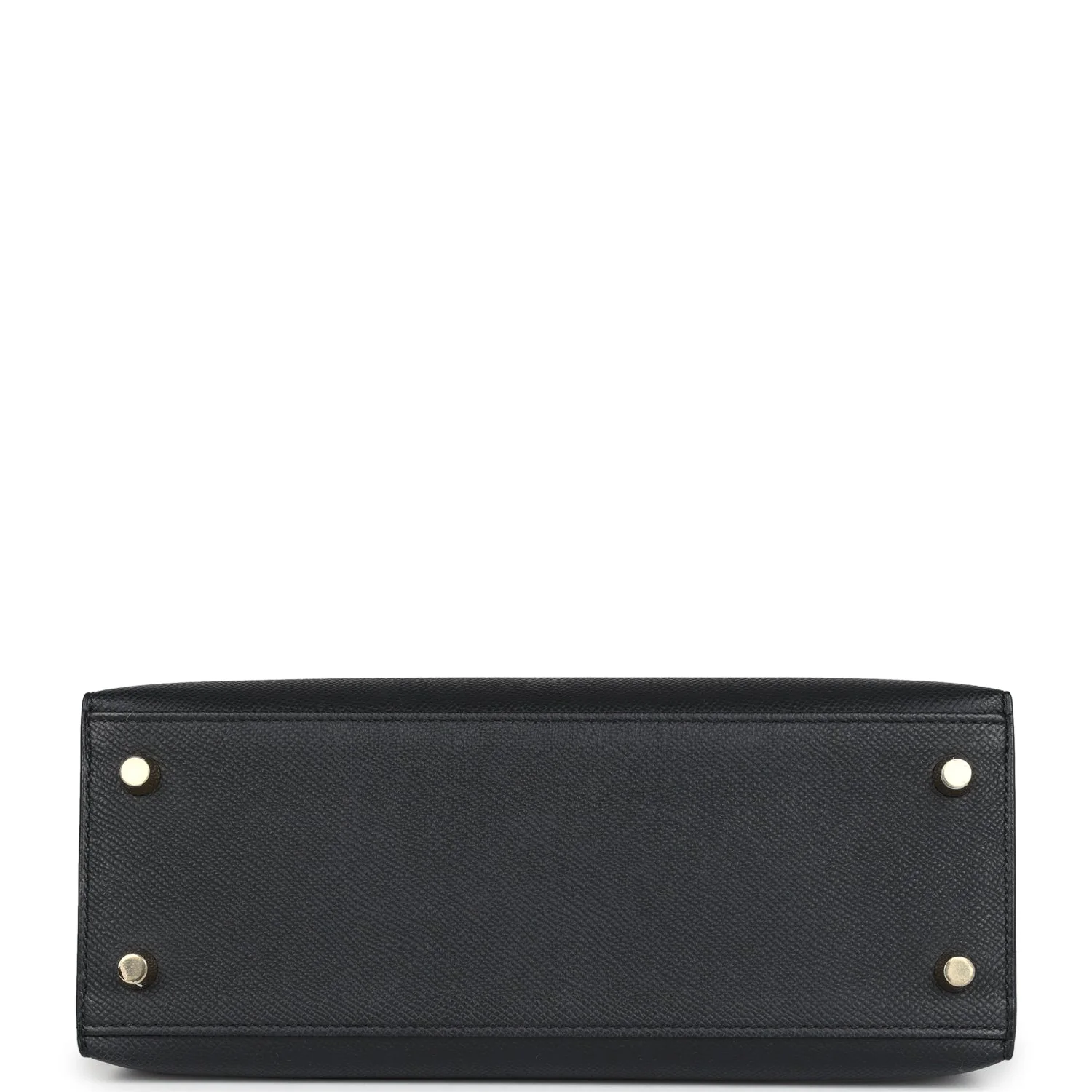 Replicate Hermes Kelly Sellier 25 Black Epsom Gold Hardware(1:1 replica)