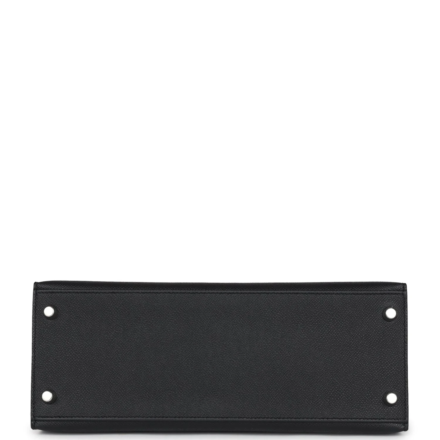 Replicate Hermes Kelly Sellier 28 Black Epsom Palladium Hardware(1:1 replica)