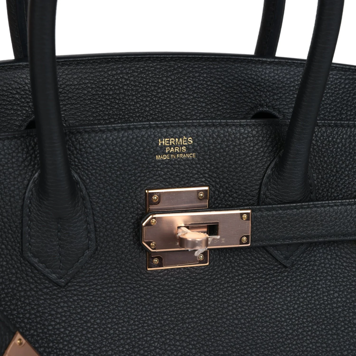 Replicate Hermes Birkin 30 Black Togo Rose Gold Hardware(1:1 replica)