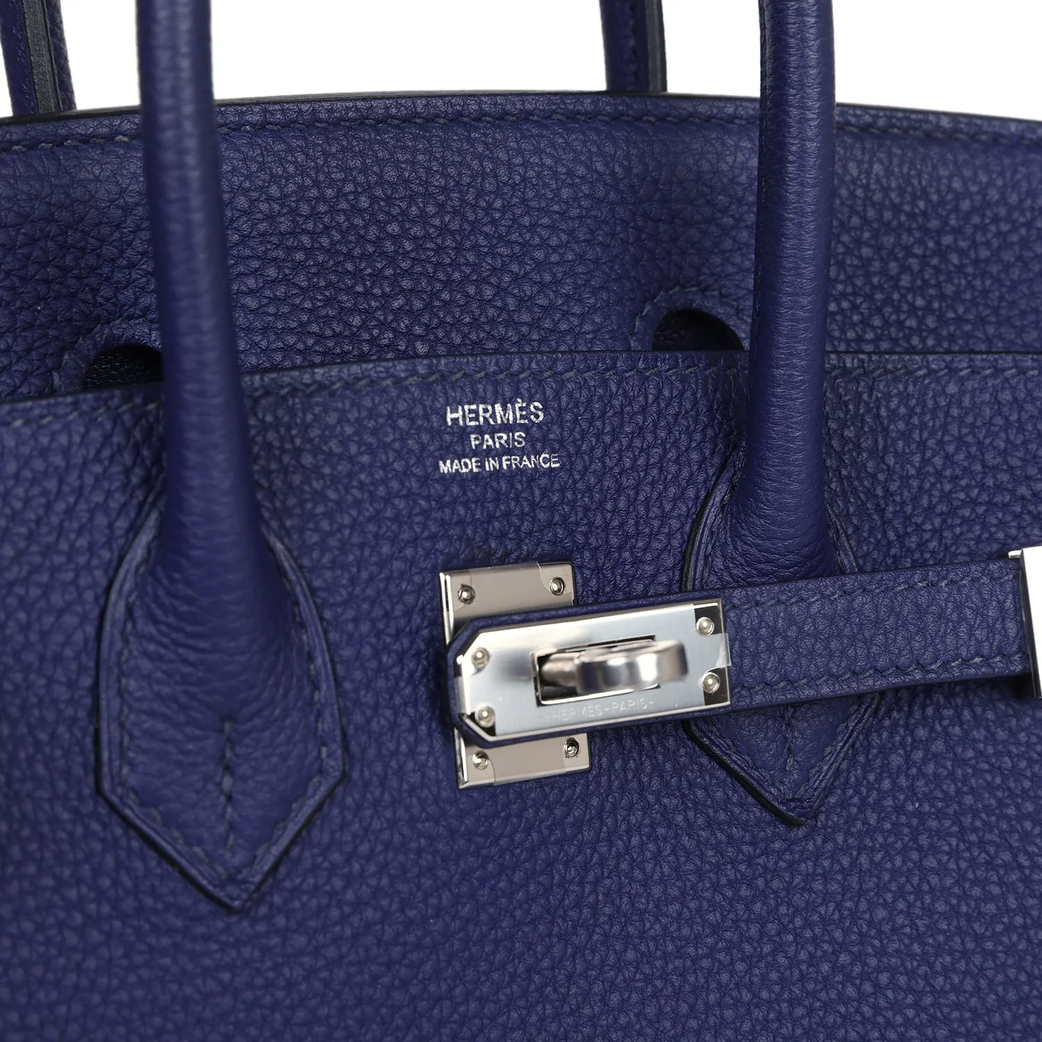 Replicate Hermes Birkin 25 Bleu Encre Togo Palladium Hardware(1:1 replica)
