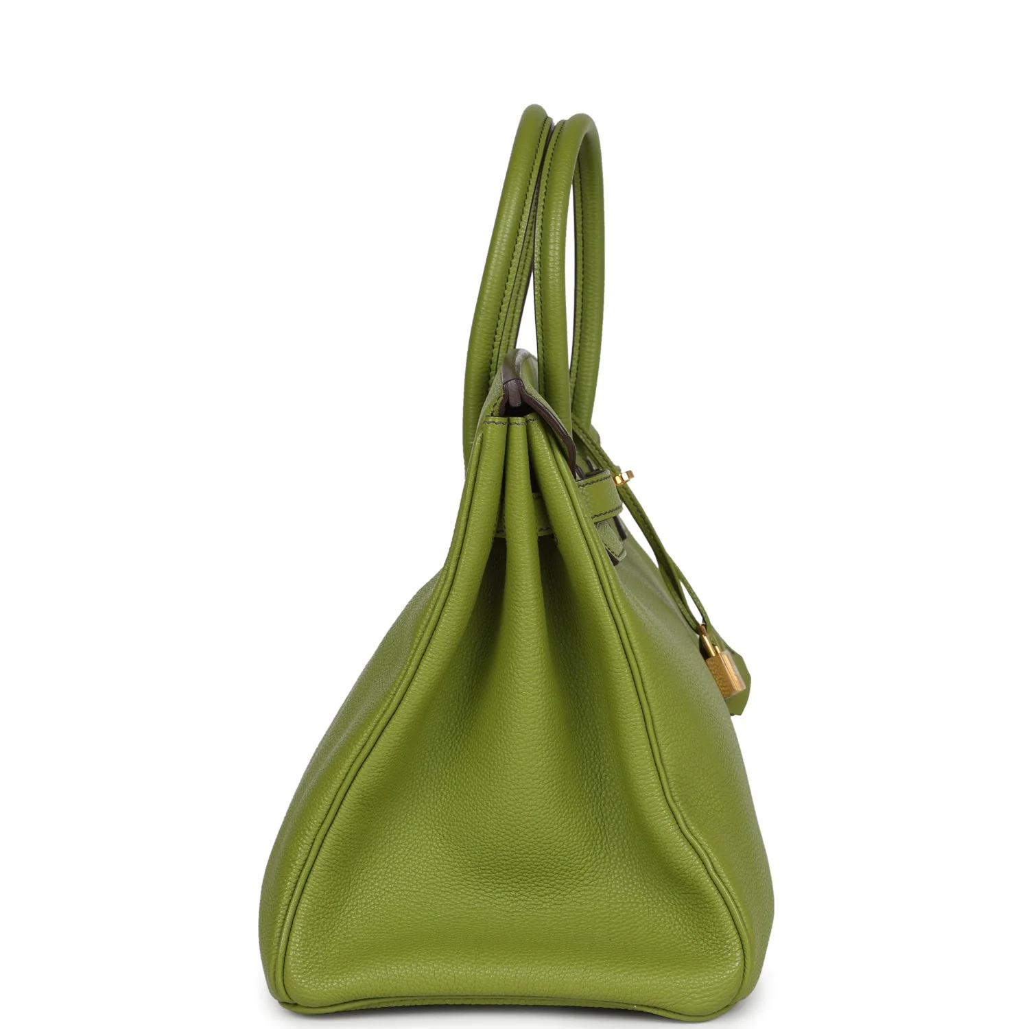 Replicate Hermes Birkin 35 Vert Anis Verso Togo Gold Hardware(1:1 replica)