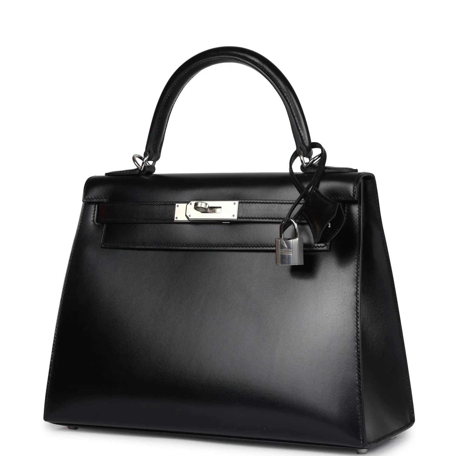 Replicate Hermes Kelly Sellier 28 Black Box Palladium Hardware(1:1 replica)