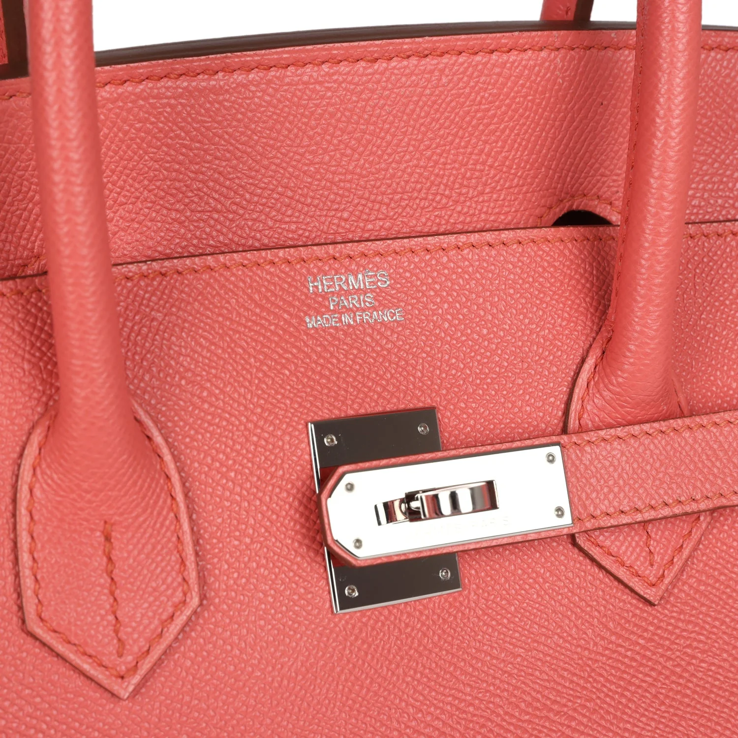 Replicate Hermes Birkin 35 Flamingo Epsom Palladium Hardware(1:1 replica)