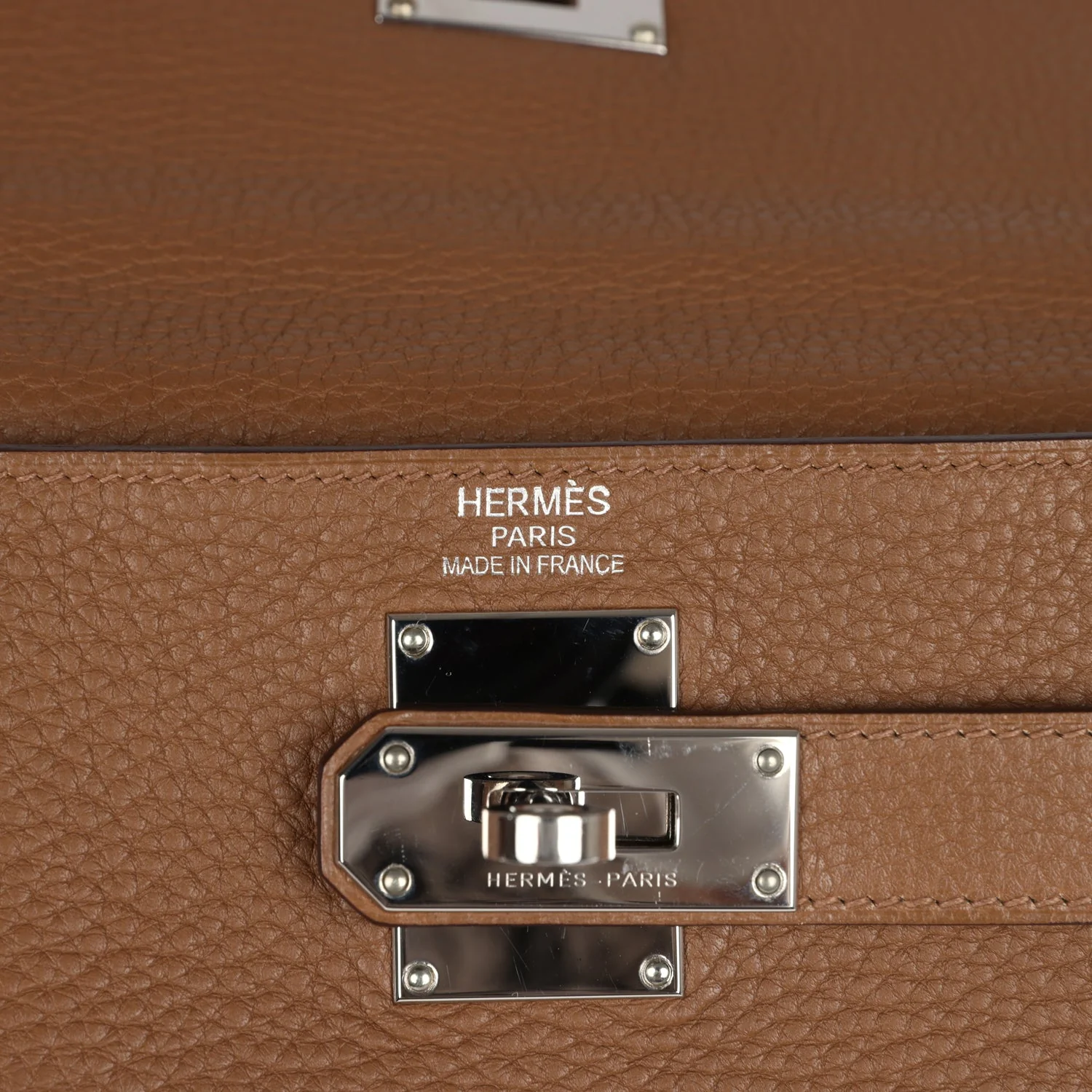 Replicate Hermes Fringe Shoulder Kelly 42 JPG Alezan Clemence Palladium Hardware(1:1 replica)