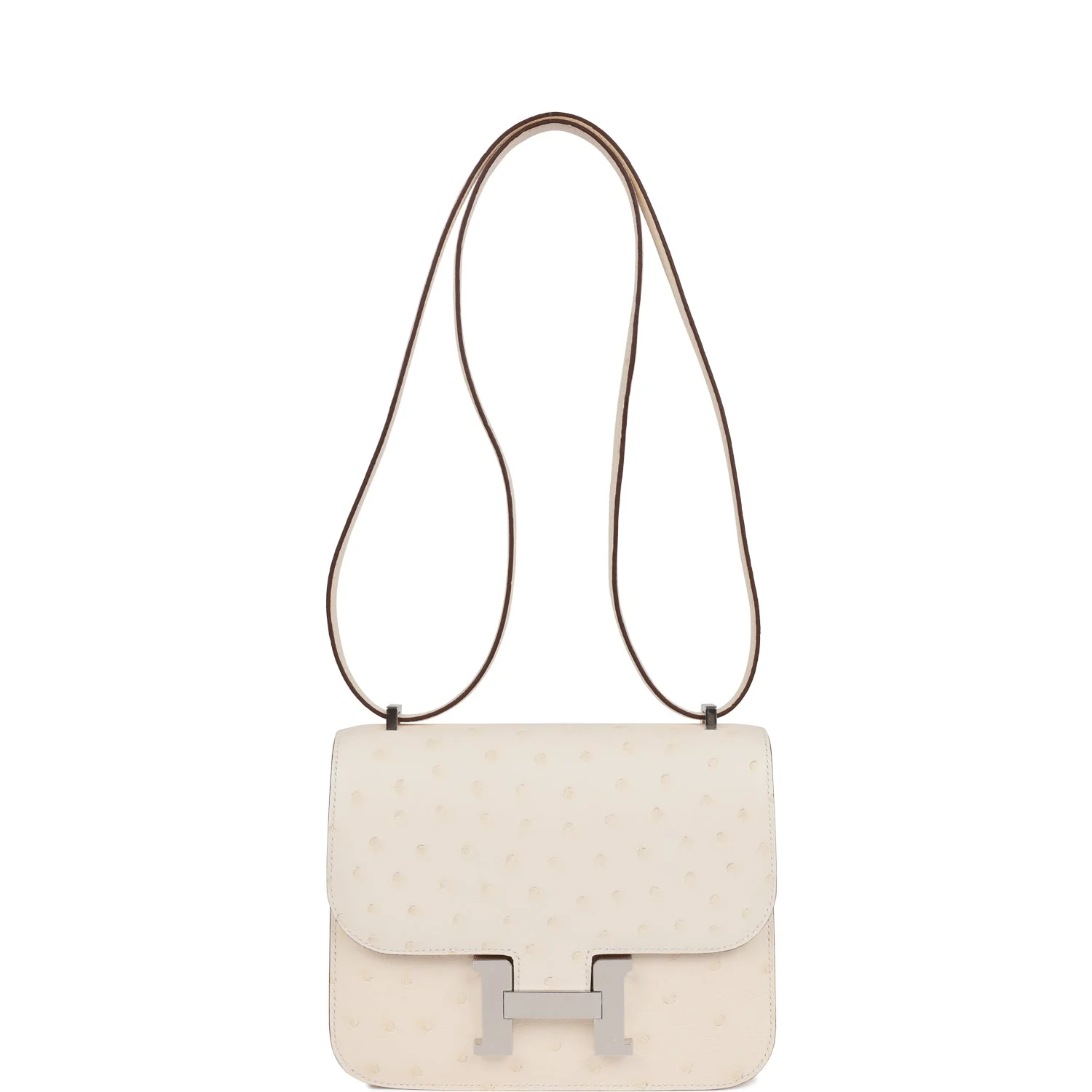 Replicate Hermes Constance 18 Nata Ostrich Palladium Hardware(1:1 replica)