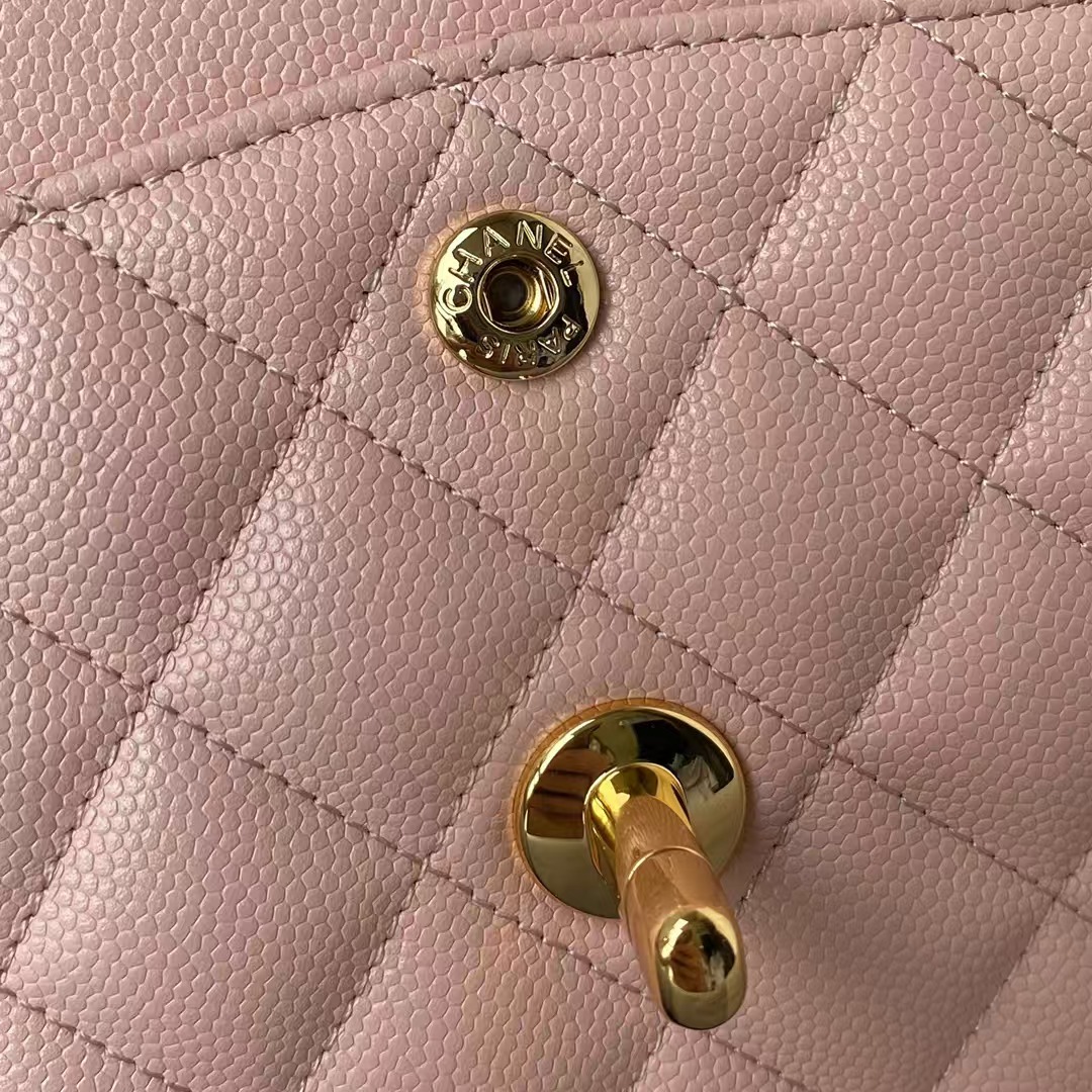 Replicate Chanel Small Classic Handbag Caviar Gold Hardware(1:1 replica)