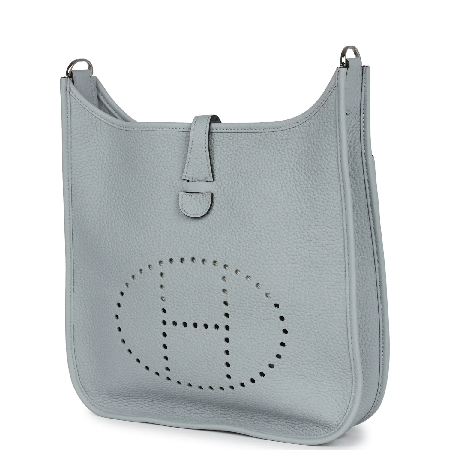 Replicate Hermes Evelyne III PM Bleu Glacier Clemence Palladium Hardware(1:1 replica)