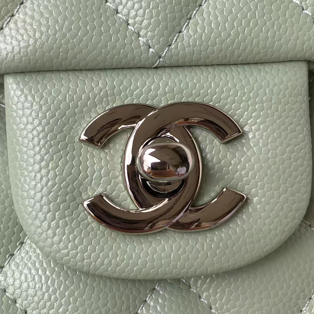 Replicate Chanel Small Classic Handbag Caviar Silver Hardware(1:1 replica)