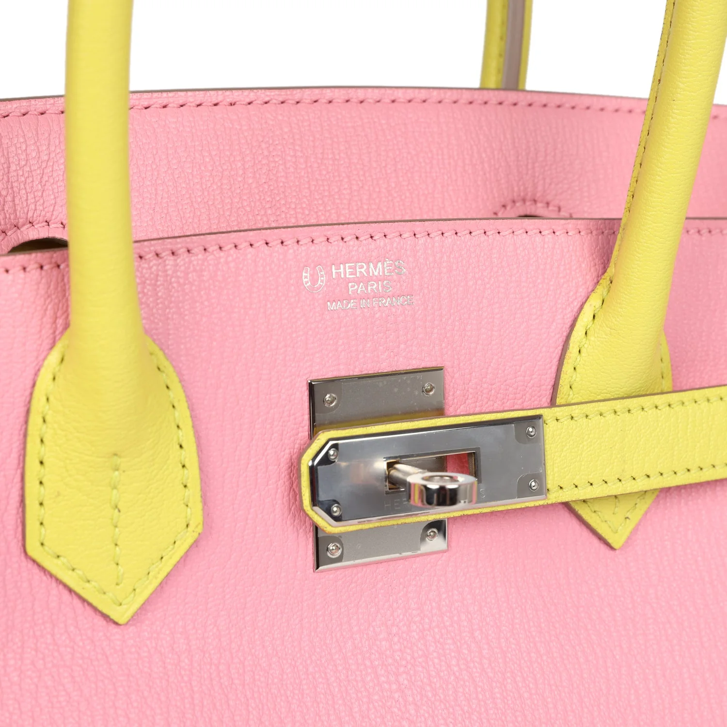 Replicate Hermes Special Order (HSS) Birkin 30 Rose Confetti and Lime Chevre Mysore Palladium Hardware(1:1 replica)
