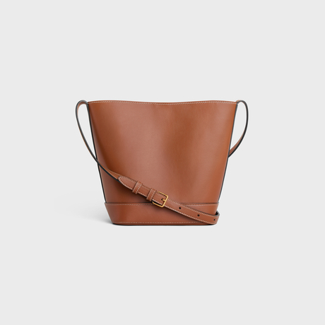 Replicate SMALL BUCKET CUIR TRIOMPHE IN SMOOTH CALFSKIN TAN(1:1 replica)