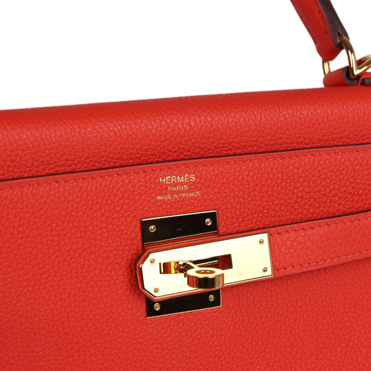 Replicate Hermes Kelly Retourne 28 Capucine Togo Gold Hardware(1:1 replica)