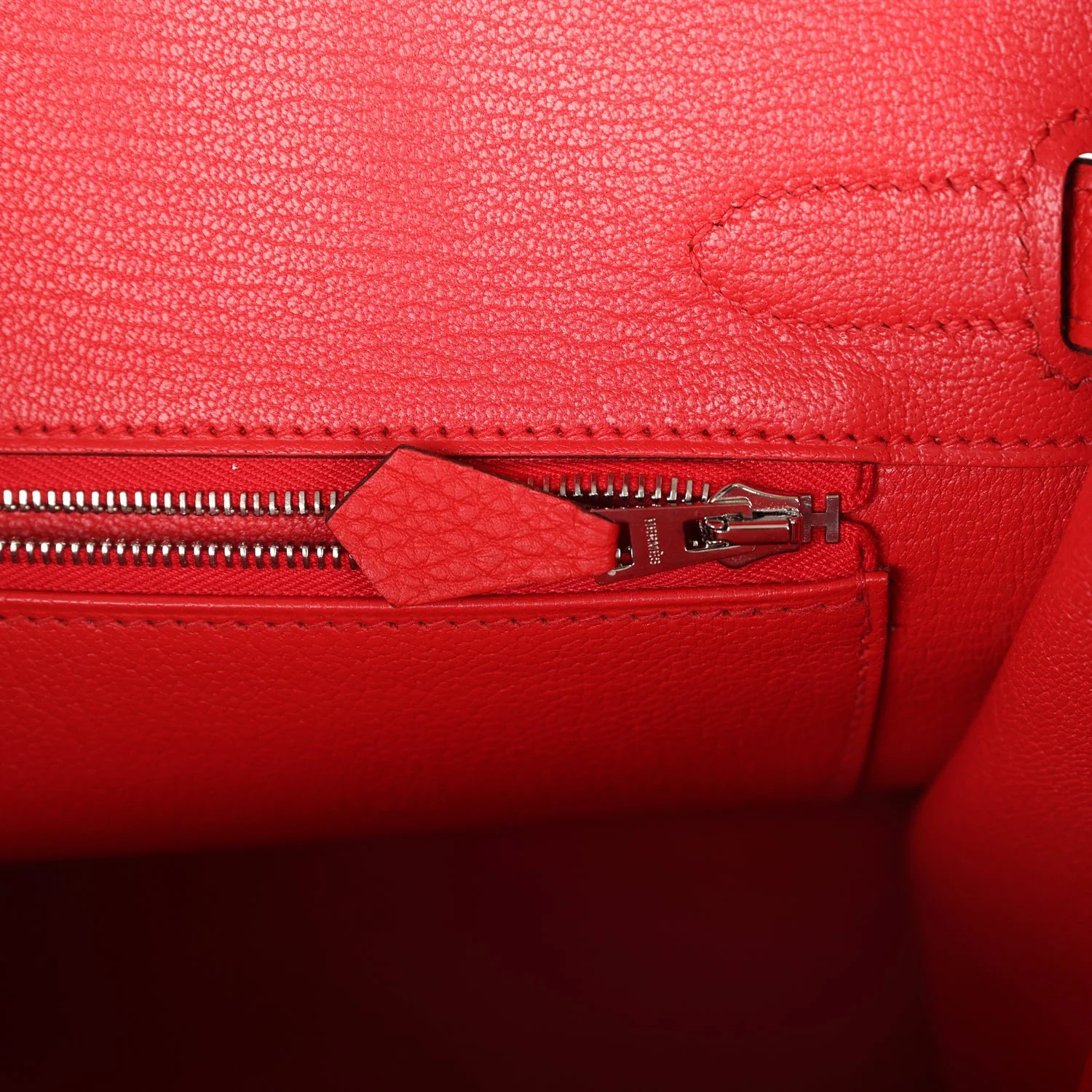 Replicate Hermes Birkin 30 Rouge de Coeur Togo Palladium Hardware(1:1 replica)
