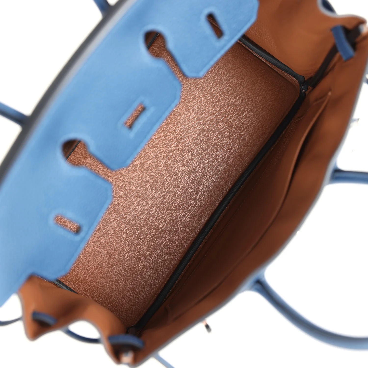 Replicate Hermes Birkin 25 Deep Bleu Verso Togo Palladium Hardware(1:1 replica)