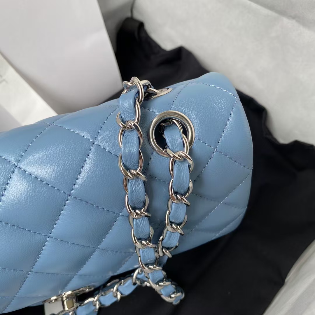Replicate Chanel Small Classic Handbag Silver Hardware(1:1 replica)