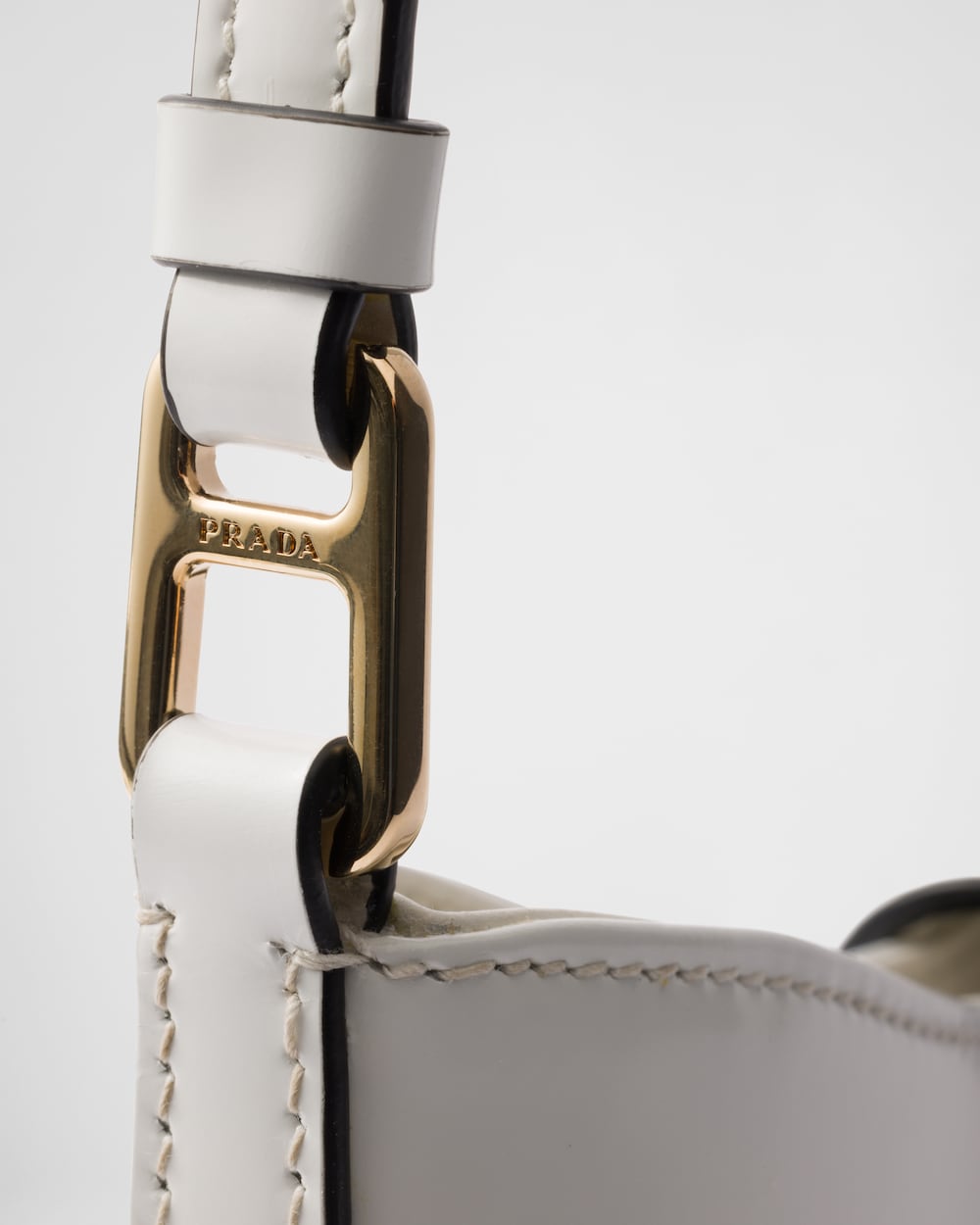 Replicate Prada Cleo Brushed Leather Shoulder Bag With Clasp Closure(1:1 replica)