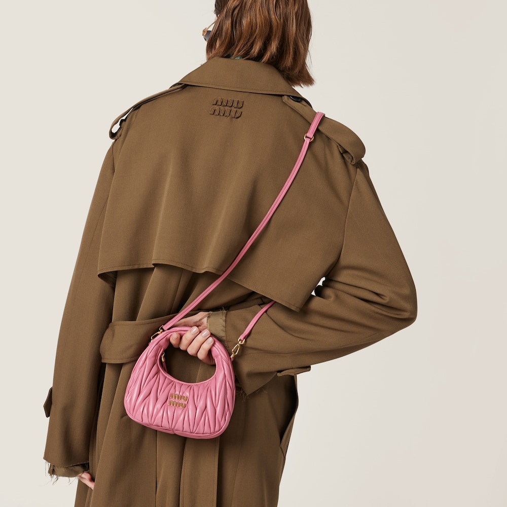 Replicate Wander matelassé nappa leather hobo mini-bag(1:1 replica)