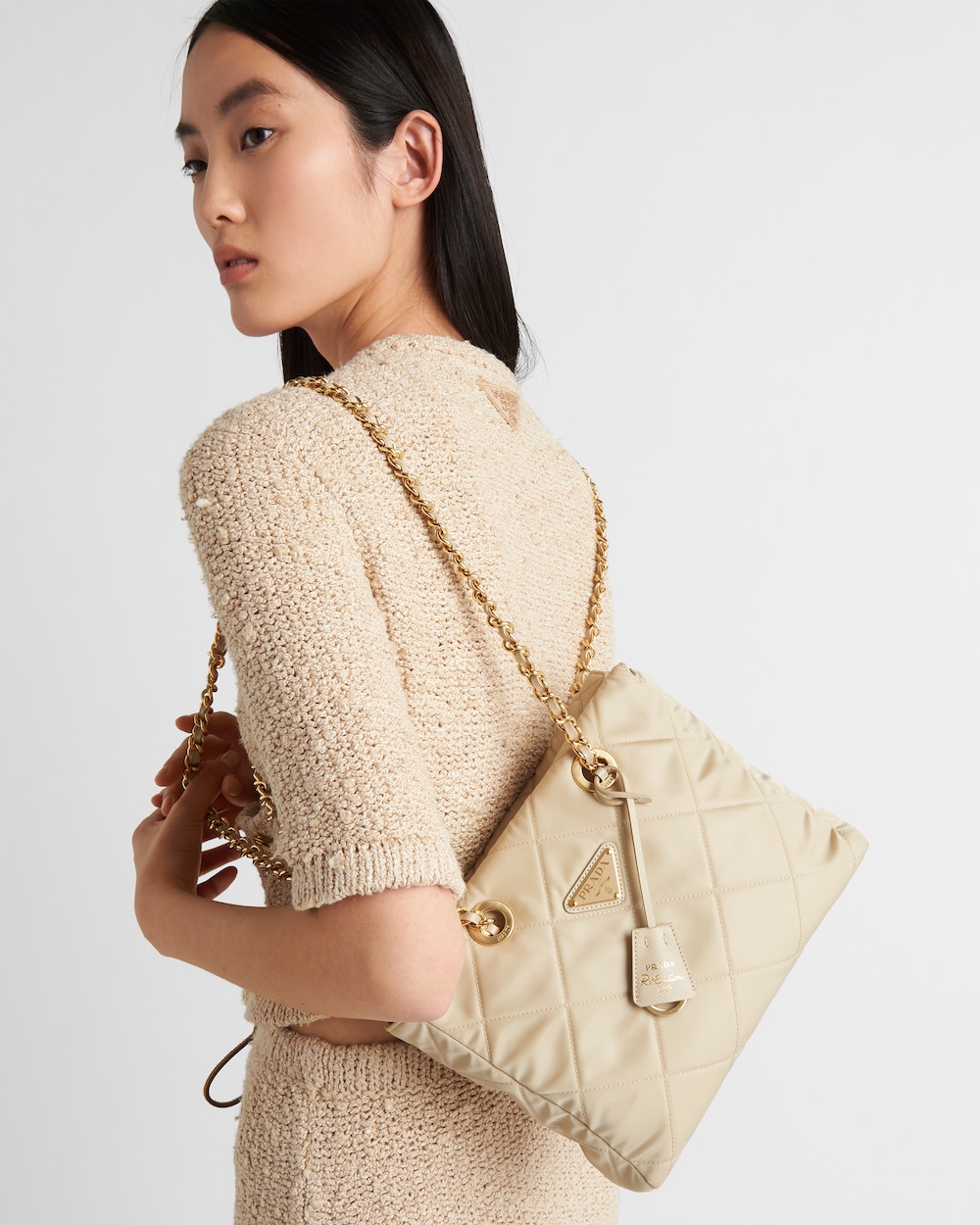 Replicate Prada Re-Edition 1995 Chaîne Re-Nylon Tote Bag(1:1 replica)