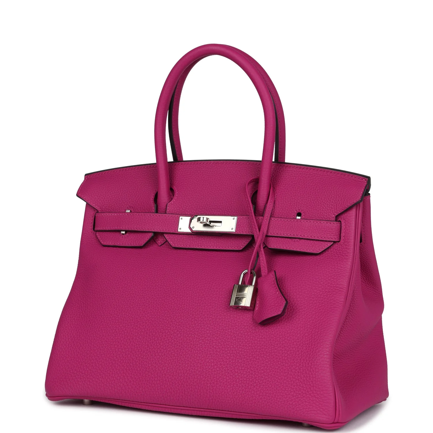 Replicate Hermes Birkin 30 Rose Pourpre Togo Palladium Hardware(1:1 replica)