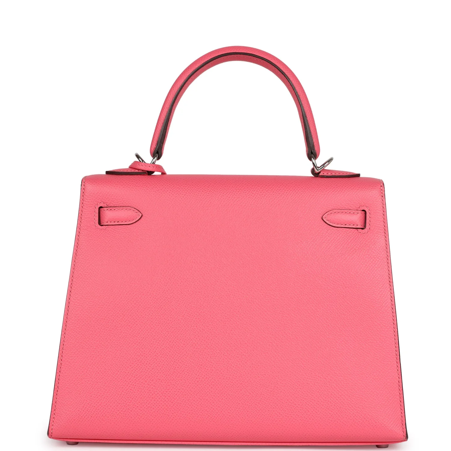 Replicate Hermes Kelly Sellier 25 Rose Azalee Epsom Palladium Hardware(1:1 replica)