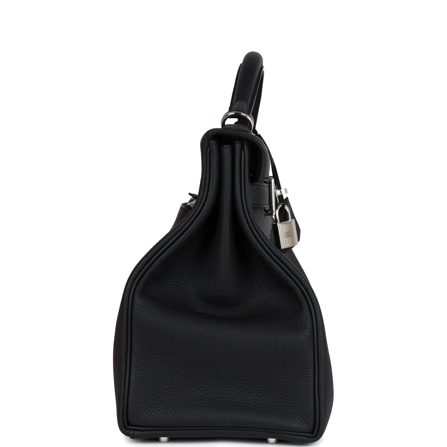 Replicate Hermes Kelly 42 Maxi Black Togo Palladium Hardware(1:1 replica)