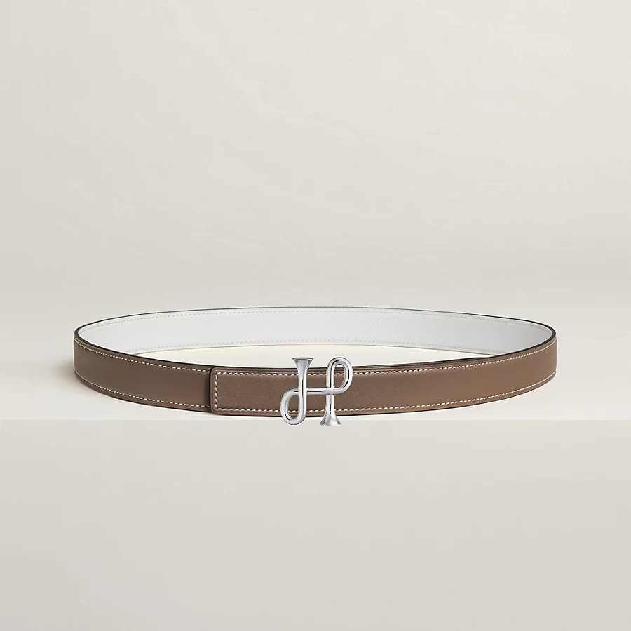 Replicate Cor Baroque belt buckle   Hermès sur Mer reversible leather strap 24 mm(1:1 replica)
