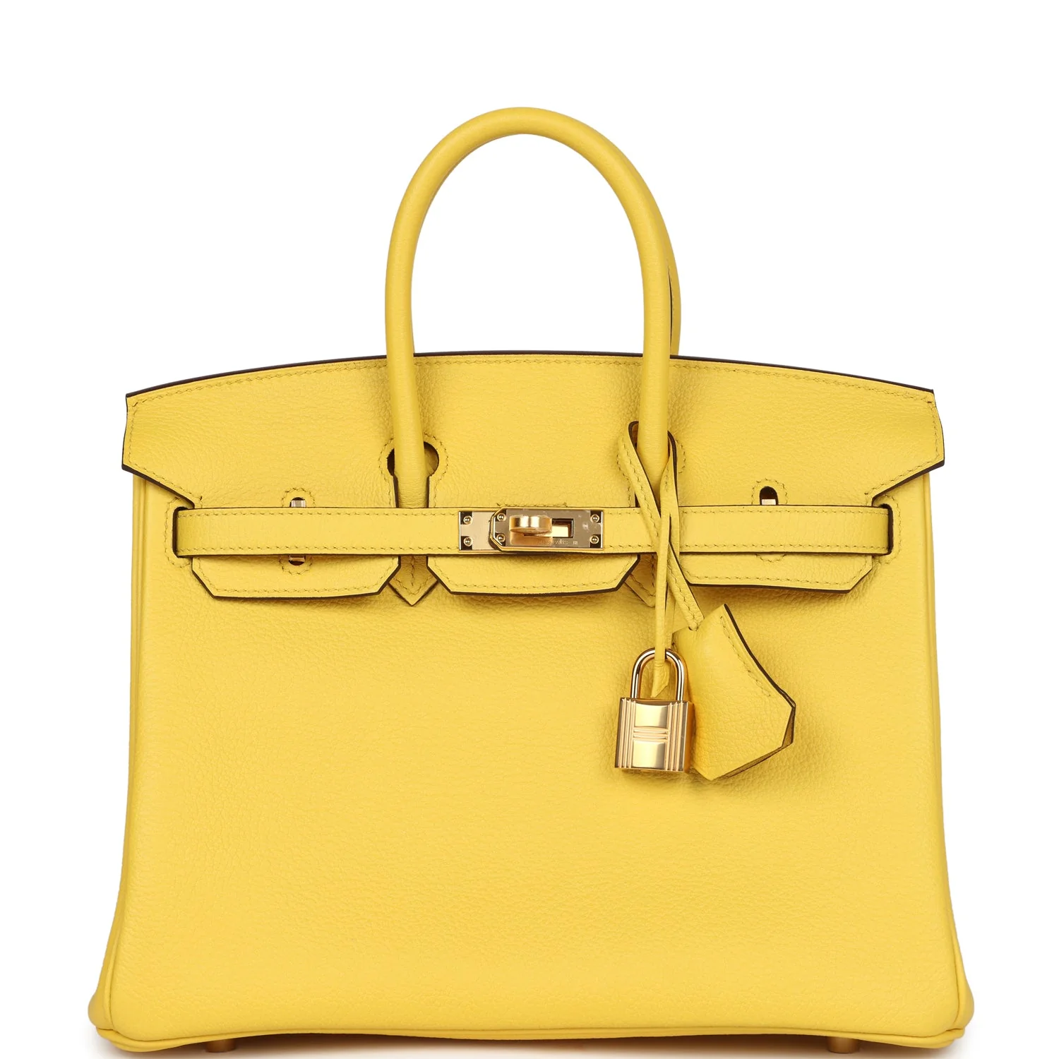 Replicate Hermes Birkin 25 Jaune de Naples Togo Gold Hardware(1:1 replica)