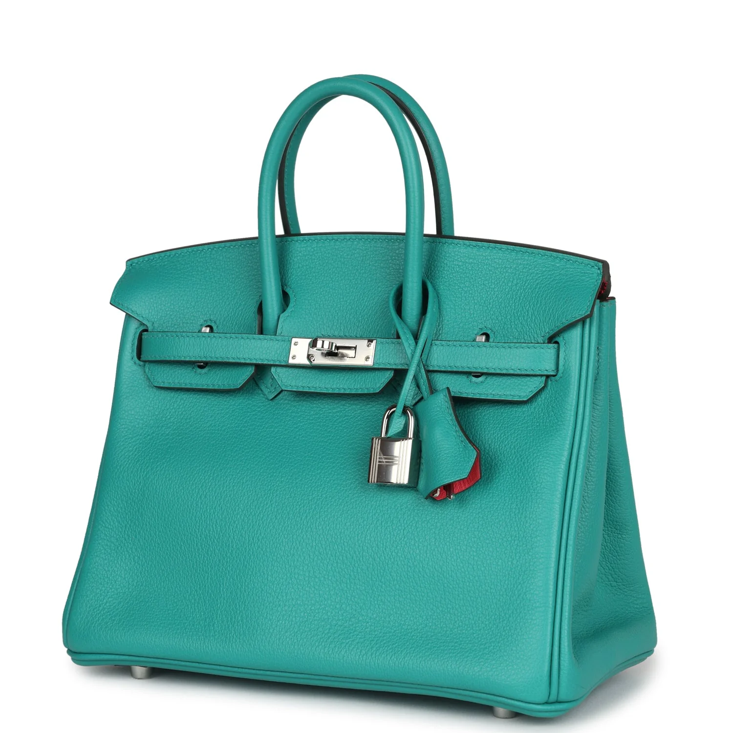 Replicate Hermes Birkin 25 Vert Verone Verso Novillo Palladium Hardware(1:1 replica)