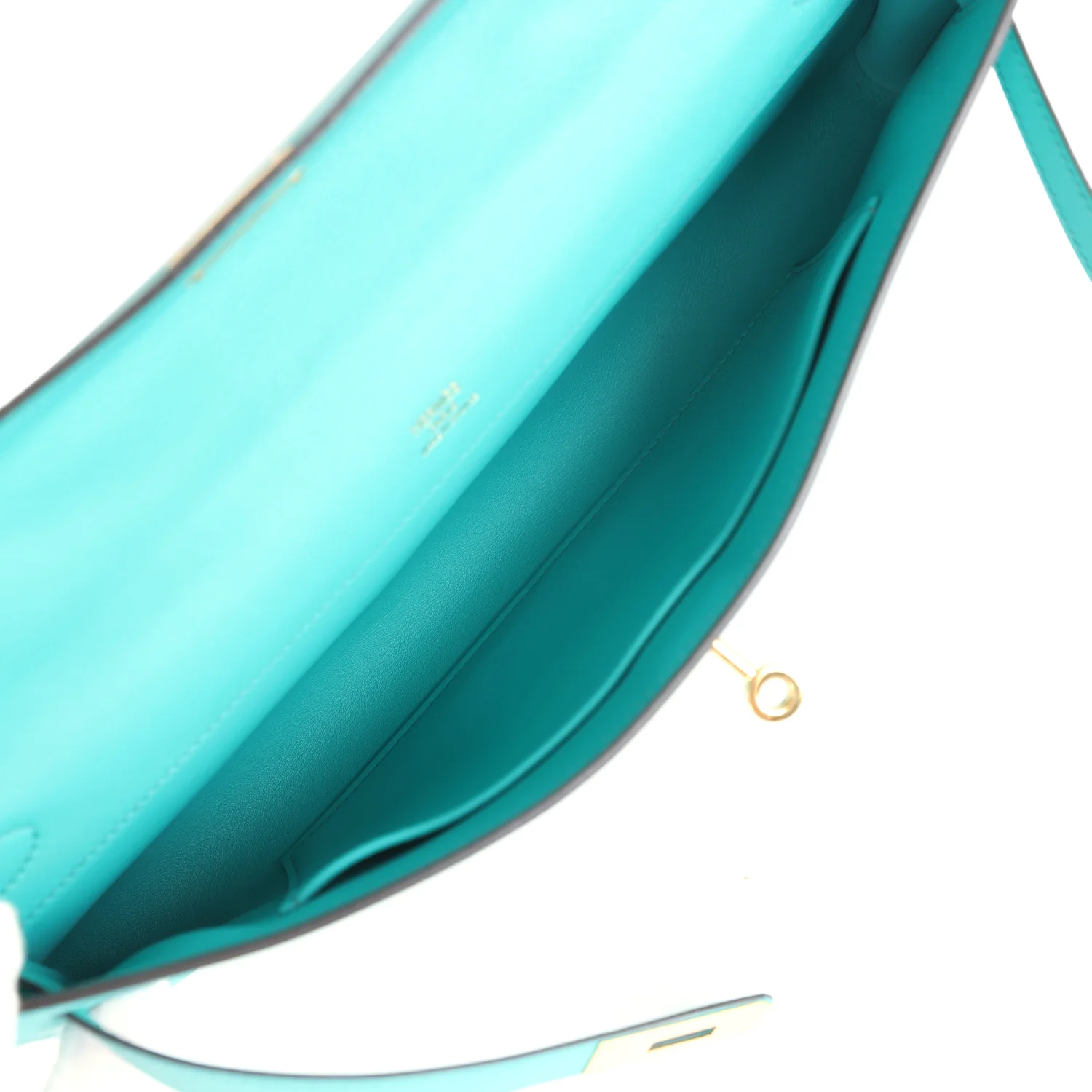 Replicate Hermes Kelly Cut Bleu Paon Swift Gold Hardware(1:1 replica)