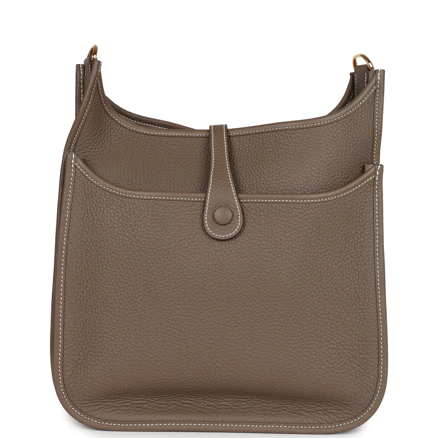 Replicate Hermes Evelyne III PM Etoupe Clemence Gold Hardware(1:1 replica)