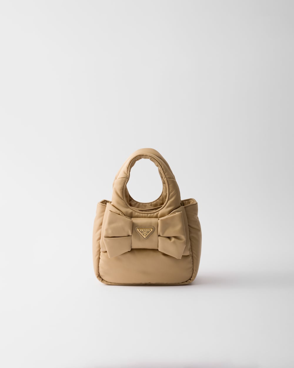 Replicate Padded Re-Nylon Mini-Bag With Bow(1:1 replica)
