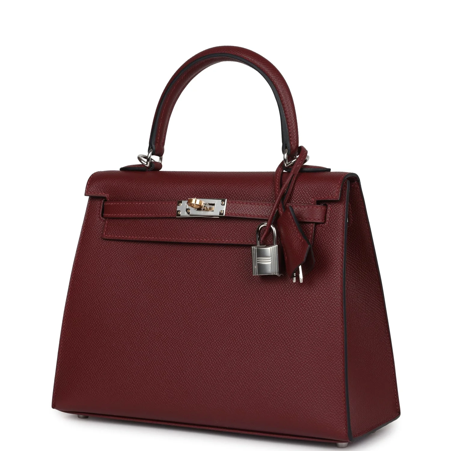 Replicate Hermes Kelly Sellier 25 Rouge H Epsom Electrum Hardware(1:1 replica)
