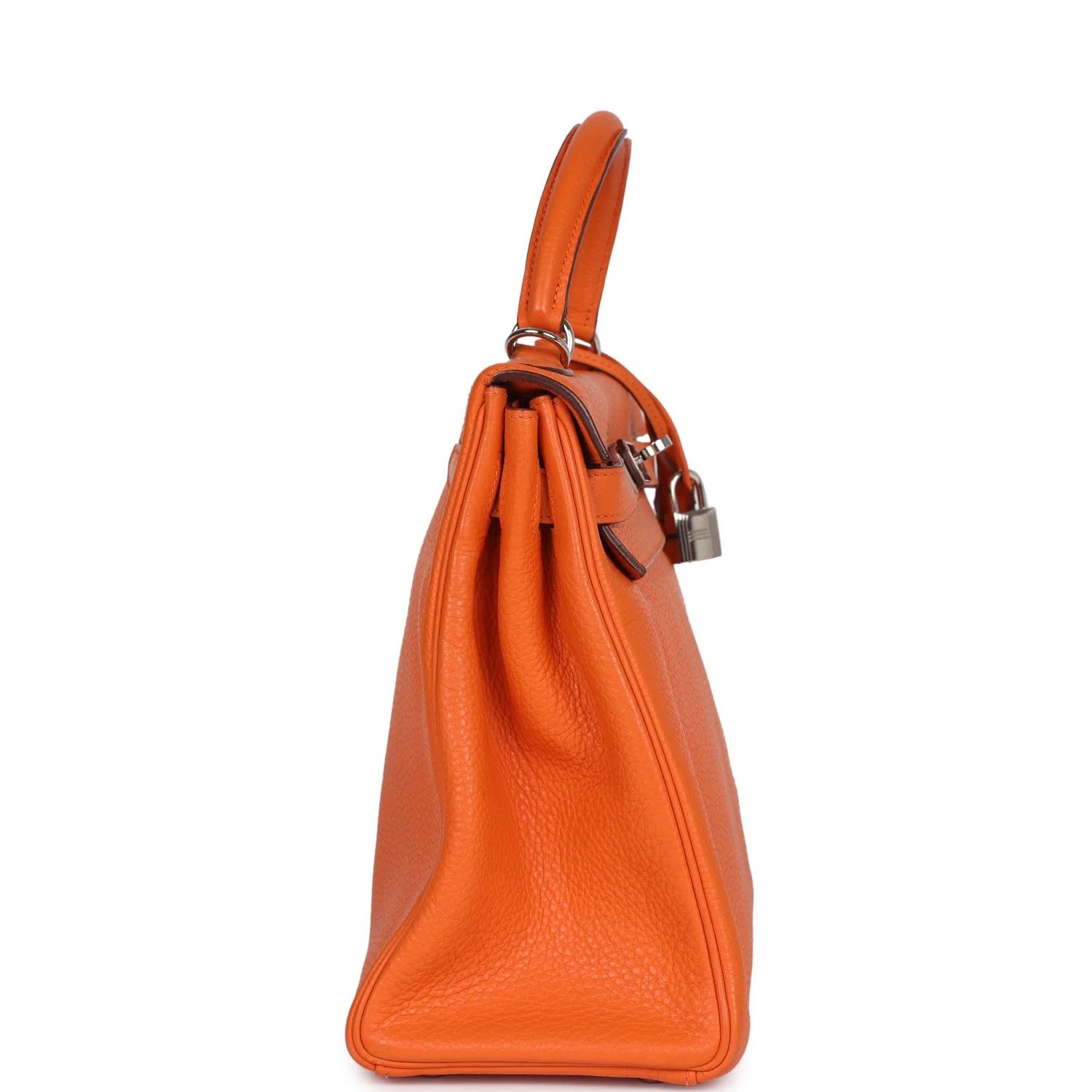 Replicate Hermes Kelly Retourne 32 Orange Togo Palladium Hardware(1:1 replica)