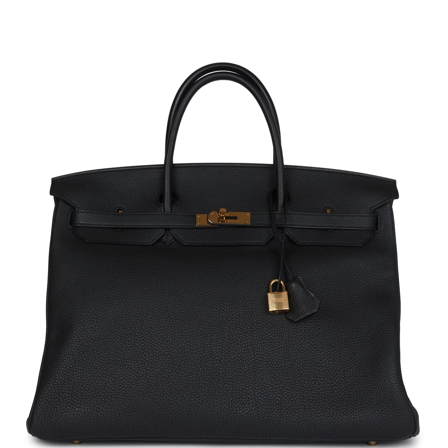 Replicate Hermes Birkin 40 Black Togo Gold Hardware(1:1 replica)