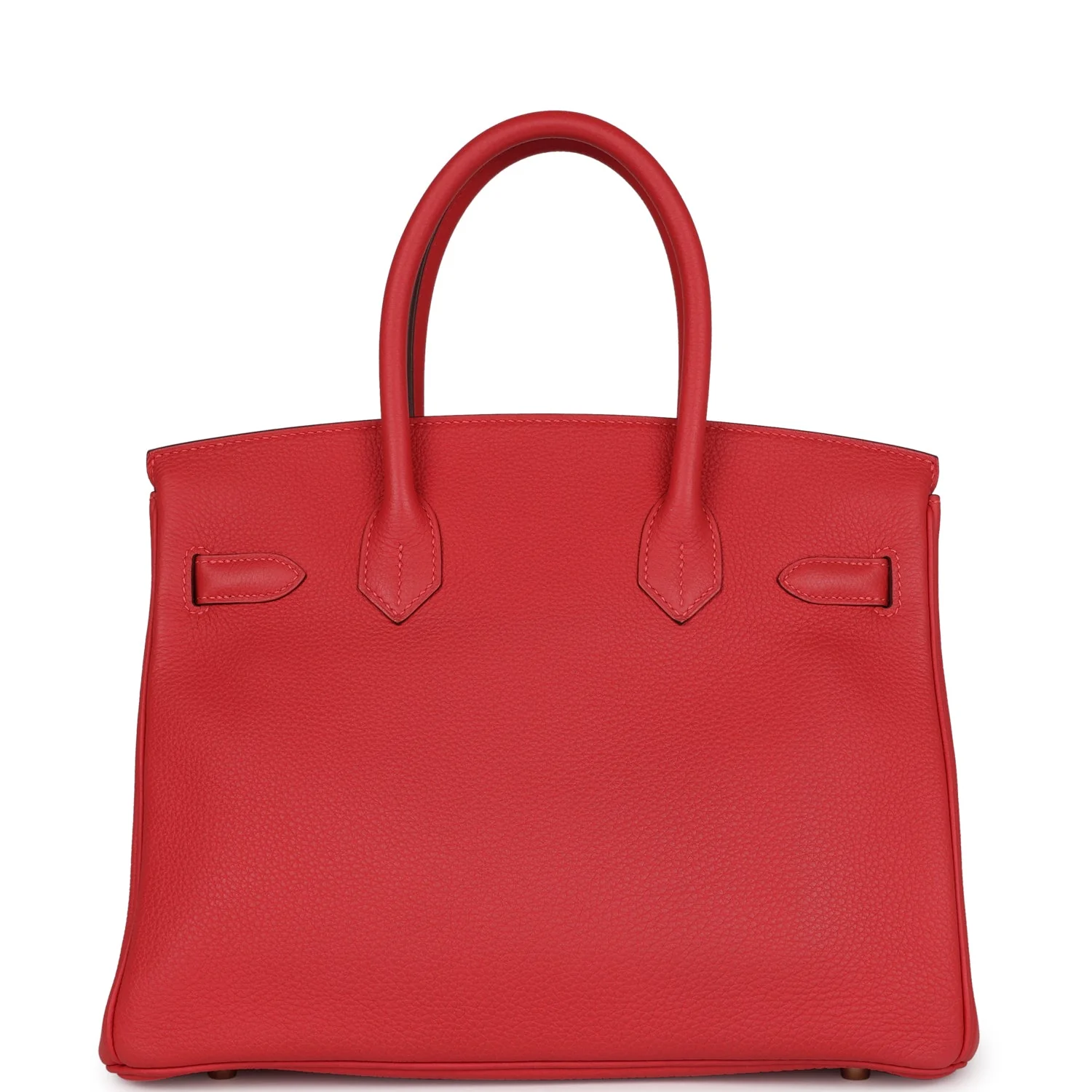 Replicate Hermes Birkin 30 Rouge Pivoine Togo Gold Hardware(1:1 replica)