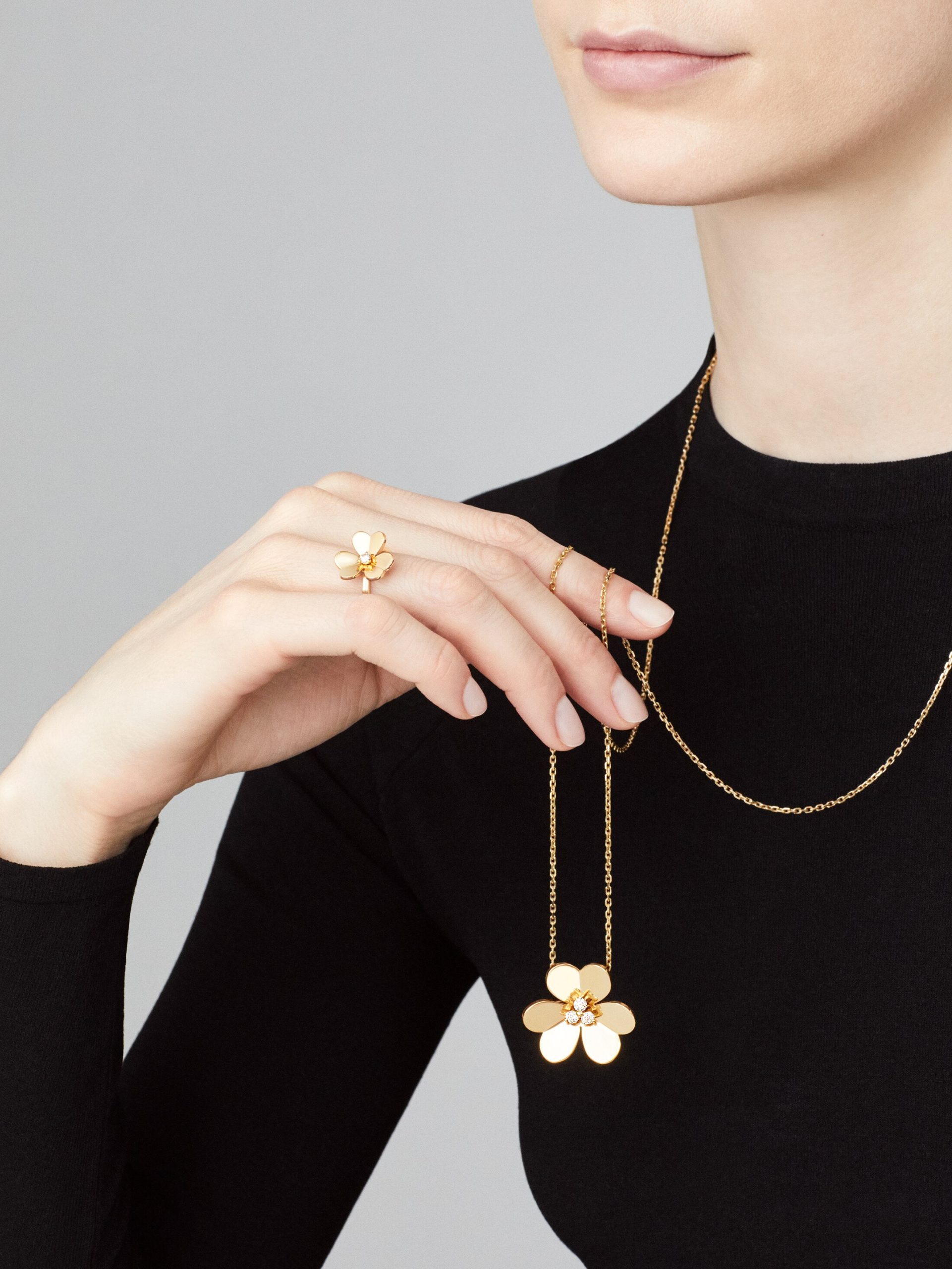 Replicate Frivole ring, 1 flower, small model(1:1 replica)