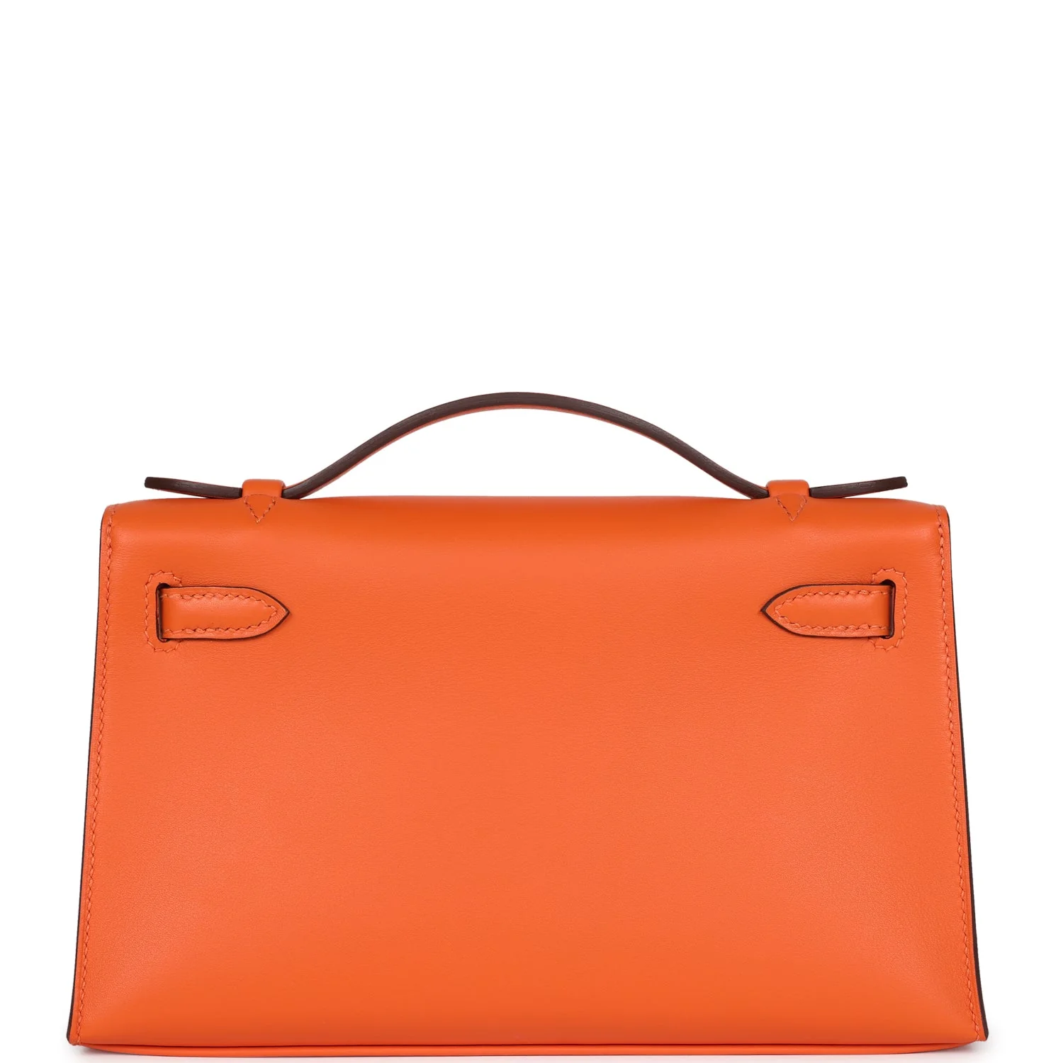 Replicate Hermes Special Order (HSS) Kelly Pochette Orange Verso Swift Gold Hardware(1:1 replica)