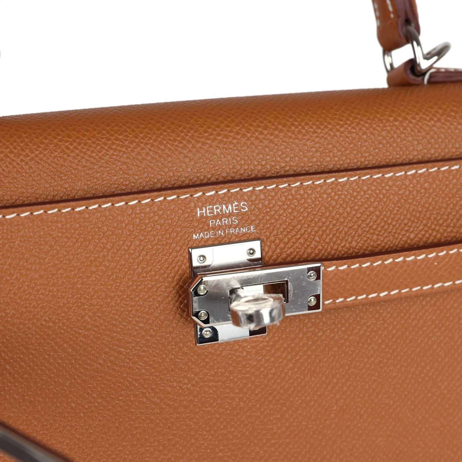 Replicate Hermes Kelly Sellier 25 Gold Epsom Palladium Hardware(1:1 replica)