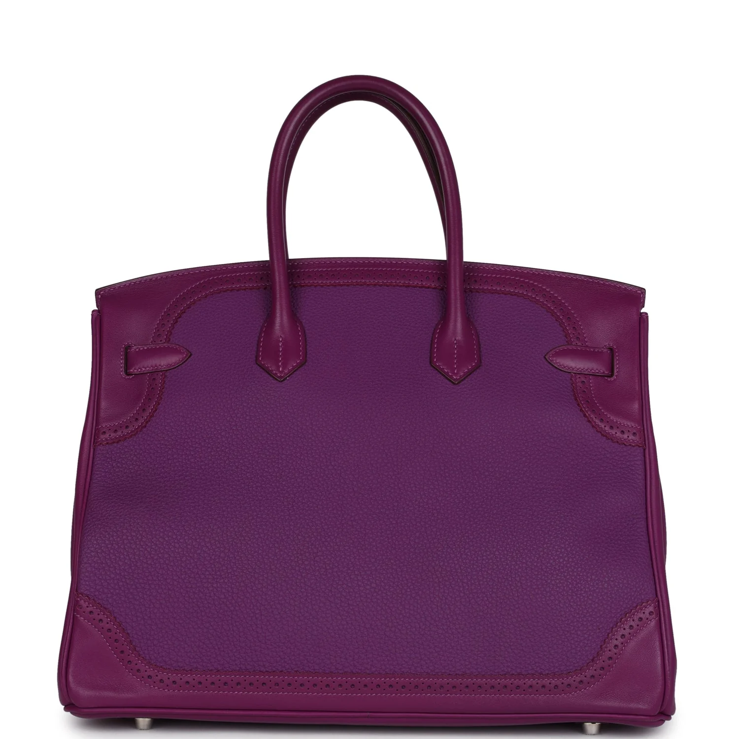 Replicate Hermes Birkin 35 Ghillies Anemone Togo and Swift Palladium Hardware(1:1 replica)