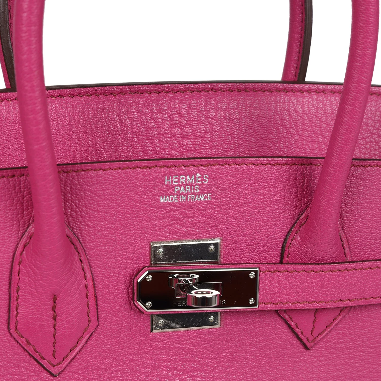 Replicate Hermes Birkin 35 Rose Shocking Chevre Mysore Palladium Hardware(1:1 replica)