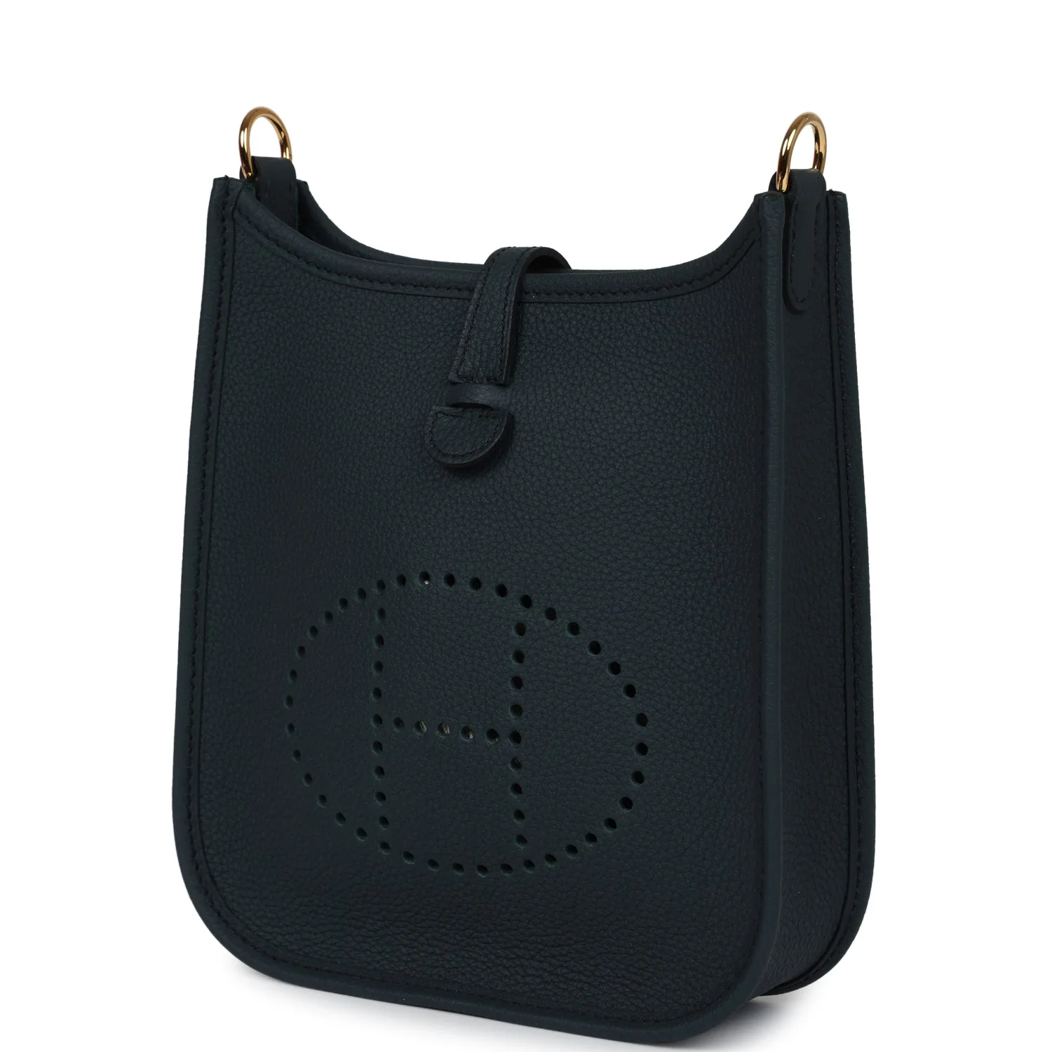 Replicate Hermes Evelyne TPM Vert Cypress Clemence Gold Hardware(1:1 replica)