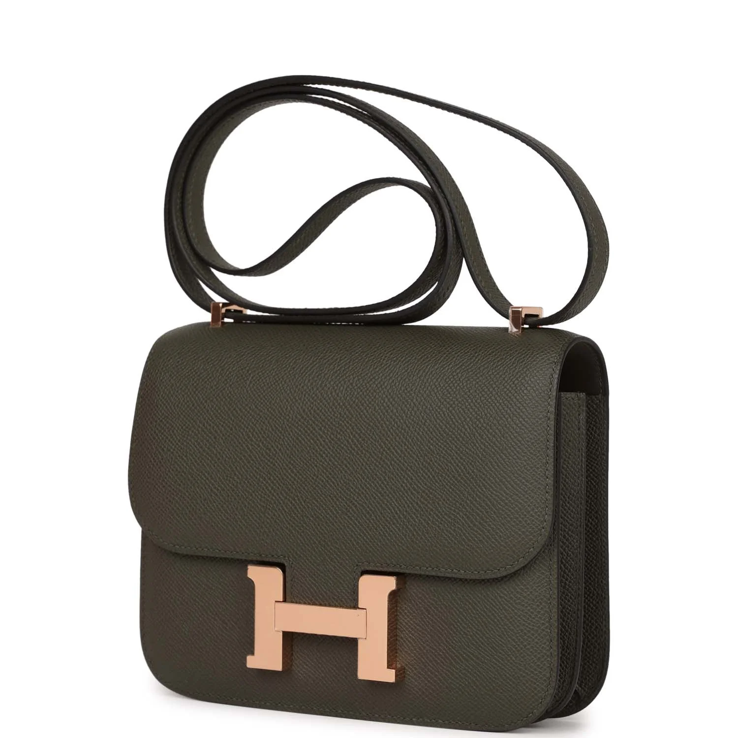 Replicate Hermes Constance 18 Vert de Gris Epsom Rose Gold Hardware(1:1 replica)