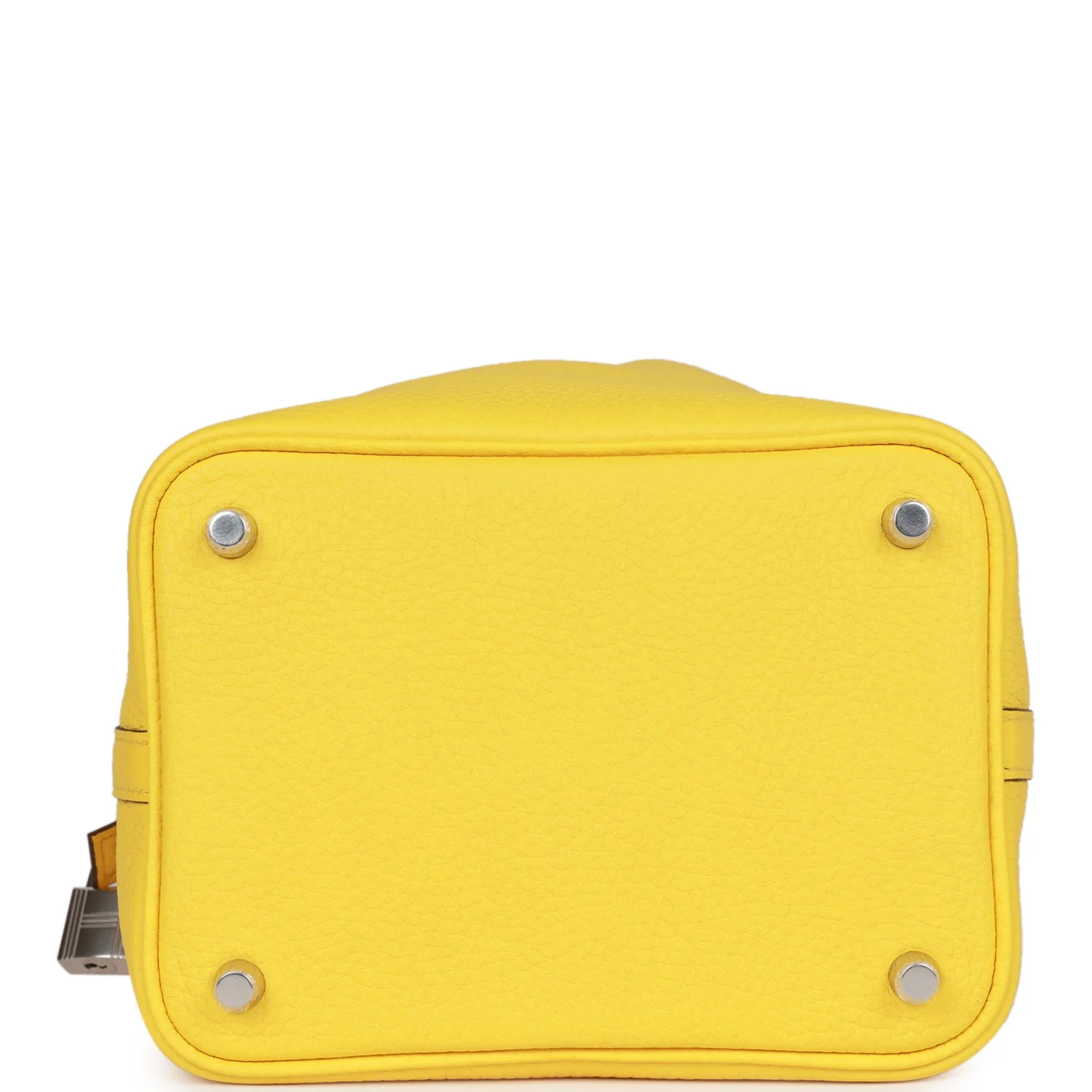 Replicate Hermes Picotin Lock 18 Jaune de Naples Clemence Palladium Hardware(1:1 replica)