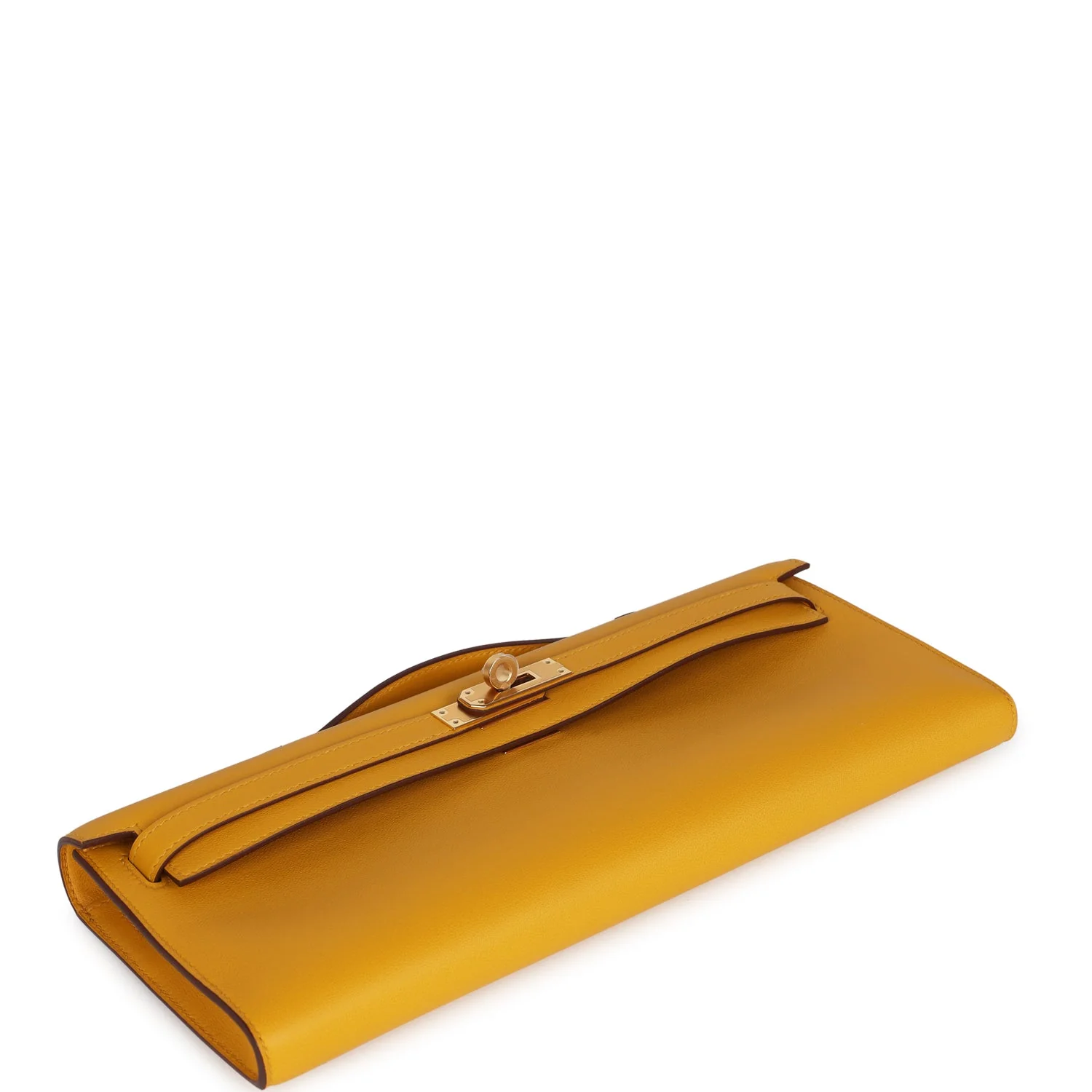 Replicate Hermes Kelly Cut Jaune Ambre Swift Gold Hardware(1:1 replica)