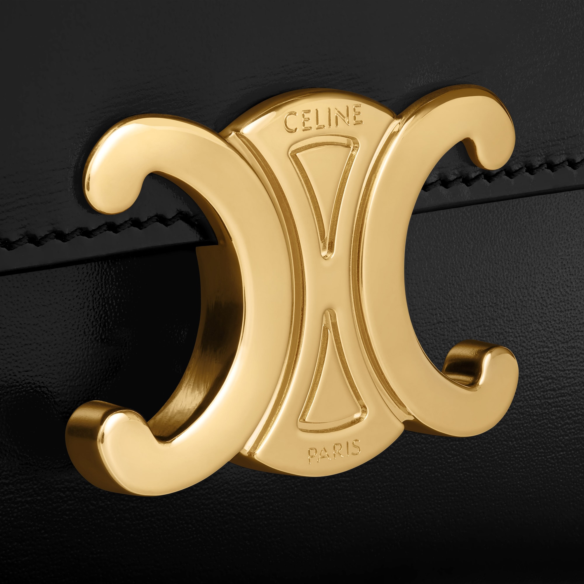 Replicate TEEN CELINE LOLA IN SHINY CALFSKIN BLACK(1:1 replica)