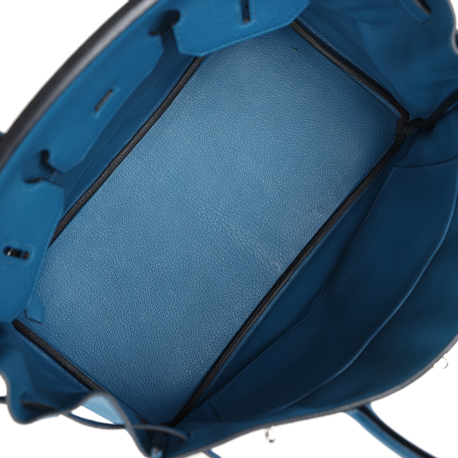 Replicate Hermes Birkin 35 Bleu de Galice Togo Palladium Hardware(1:1 replica)